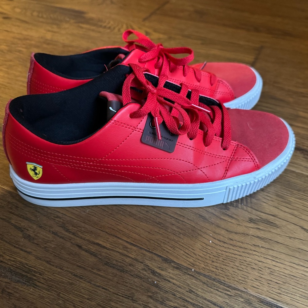 Puma Sf Ever Lace Up Ferrari Red Sneakers (9.5)